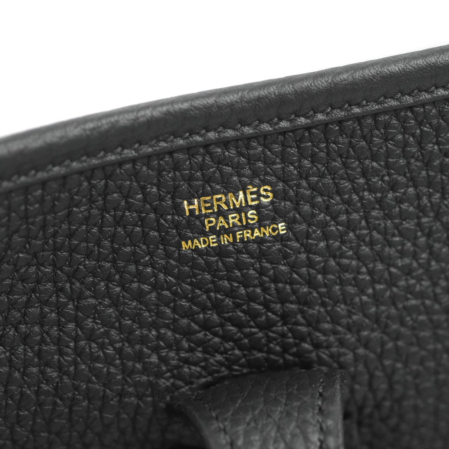 Hermes Evelyne III 29 Black Clemence Gold Hardware