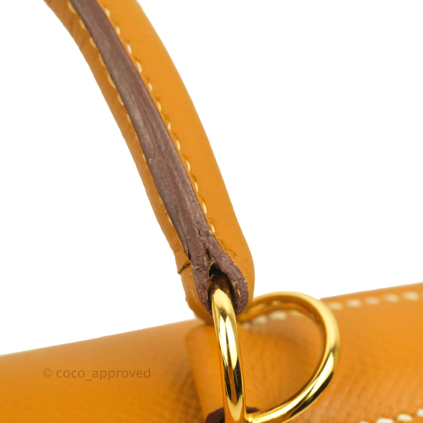 Hermès Vintage Kelly 28 Gold Epsom Gold Hardware