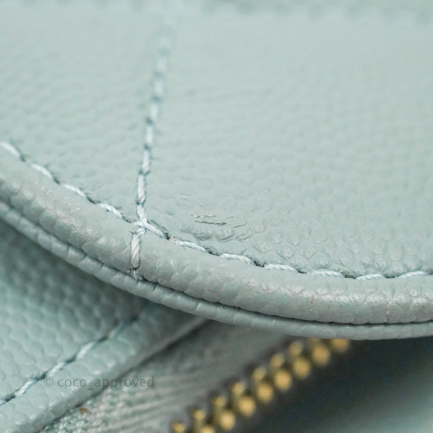 Chanel Quilted Small Business Affinity Flap Blue Caviar Gold Hardware