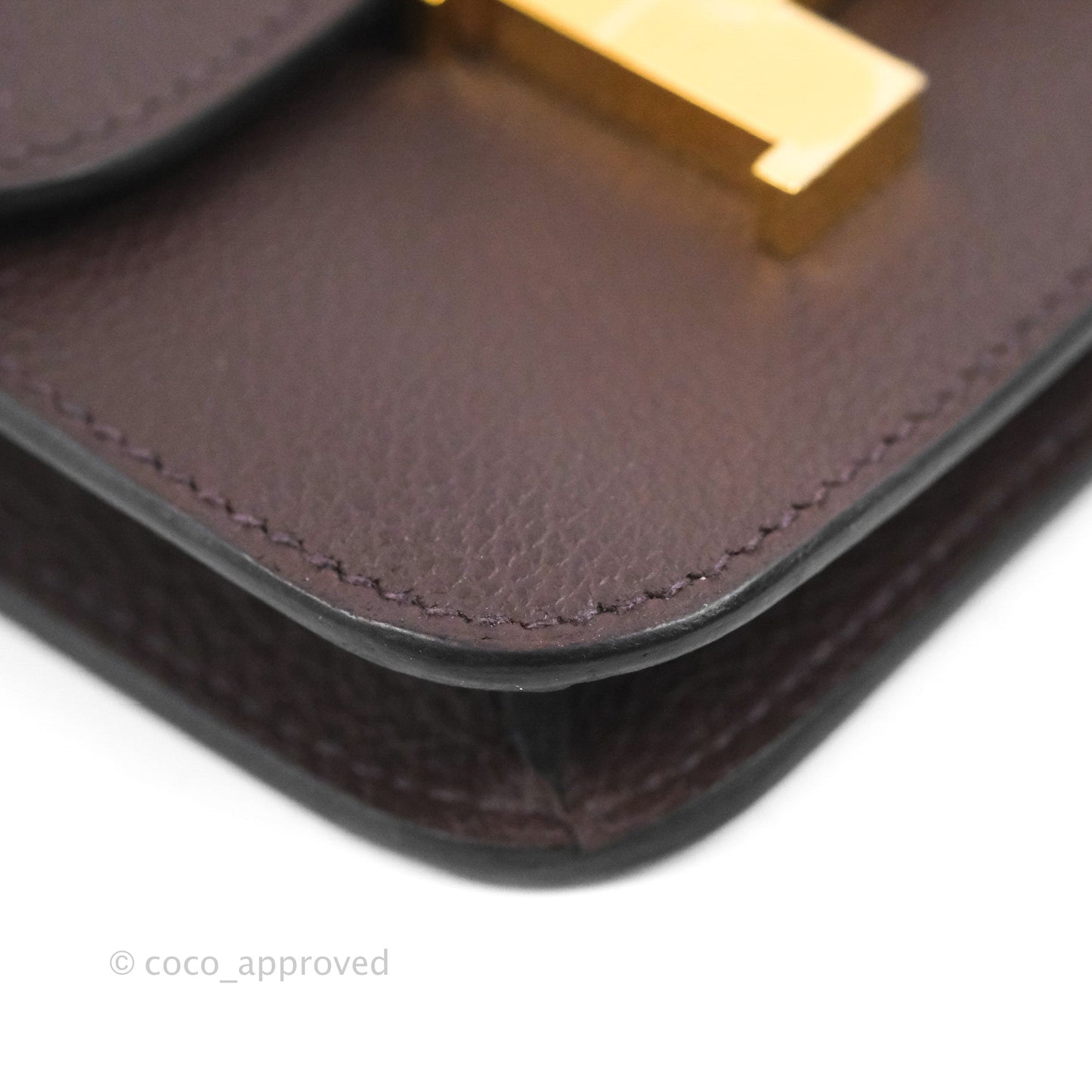 Hermès Constance Slim Wallet Rouge Sellier Evercolor Gold Hardware