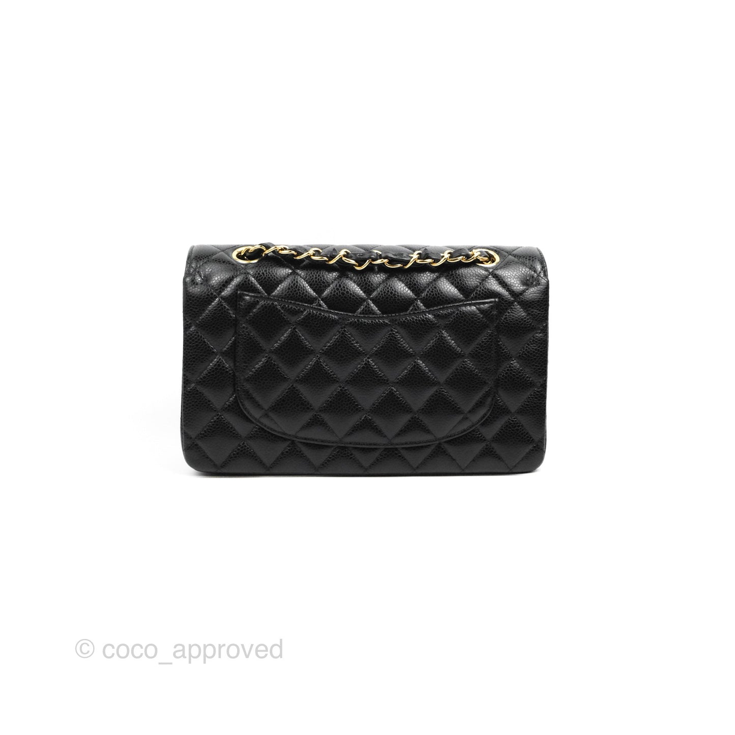 Chanel Small Classic Quilted Flap Black Caviar Gold Hardware
