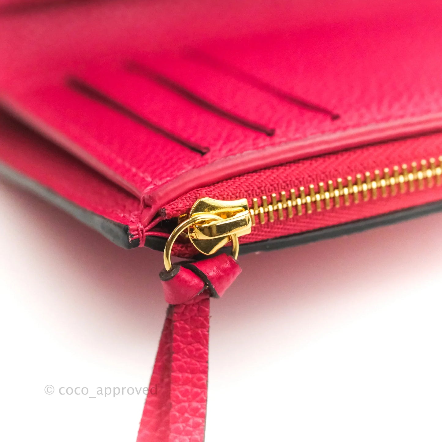 Louis Vuitton Victorine Empreinte Monogram Wallet Dark Pink