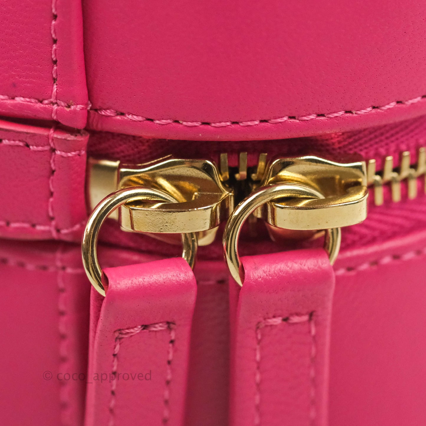 Chanel CC Mania Vanity Case Pink Lambskin Gold Hardware