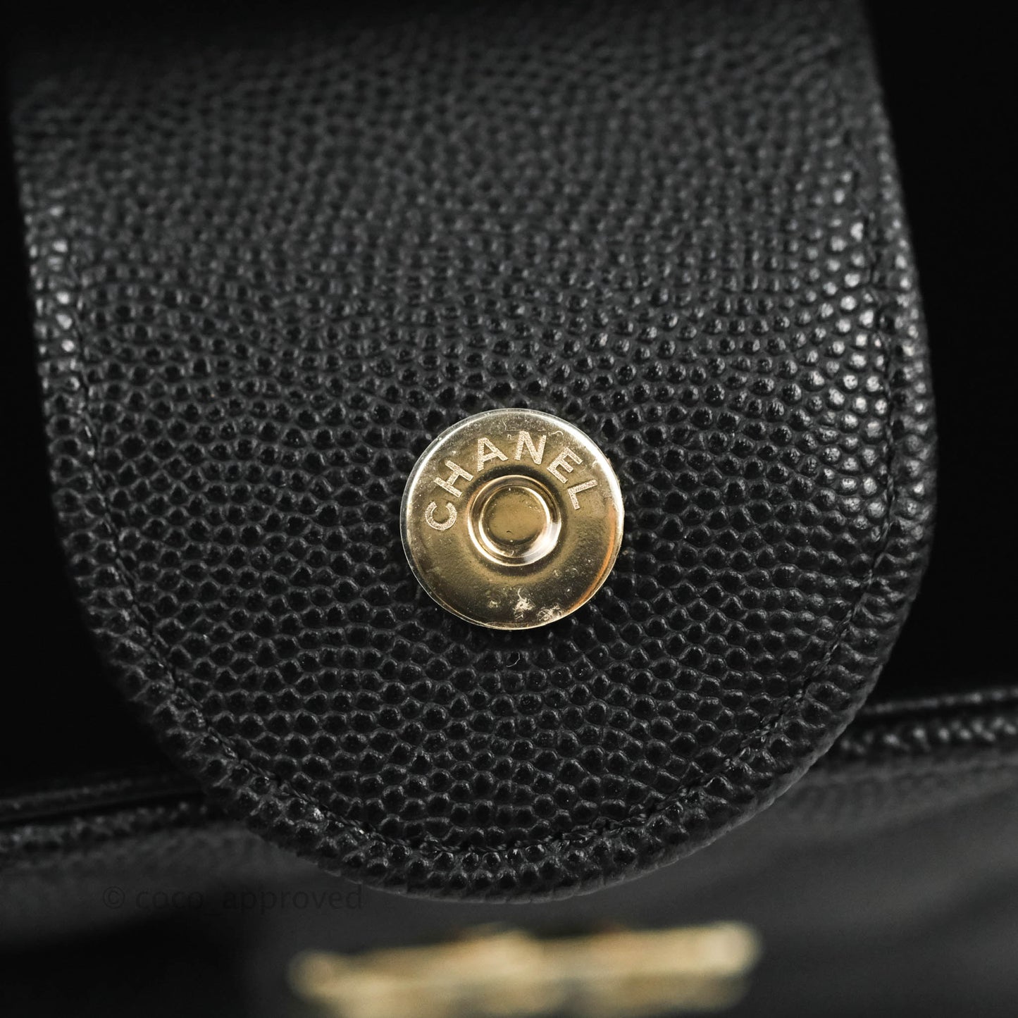 Chanel Mini Bucket Tote Black Caviar Gold Hardware 22S