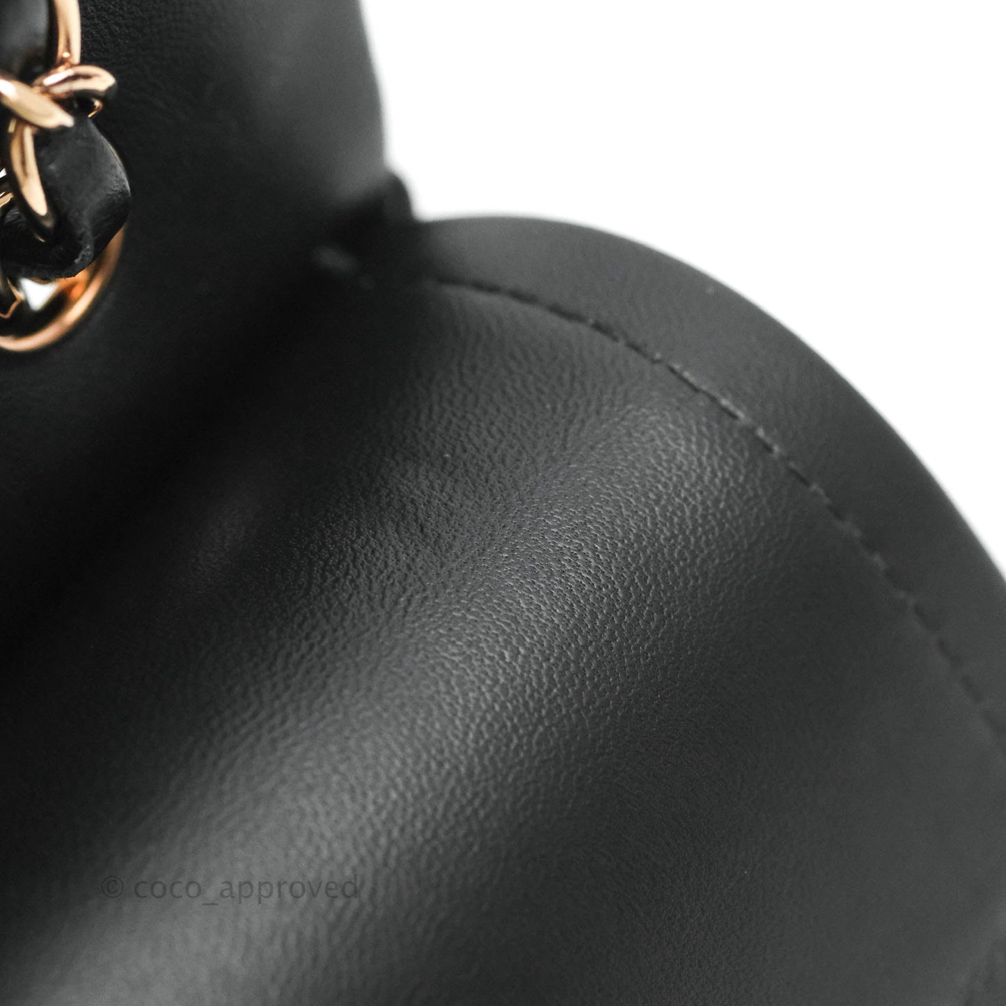 Chanel Classic Small S/M Flap Black Lambskin Rose Pink-Gold Hardware