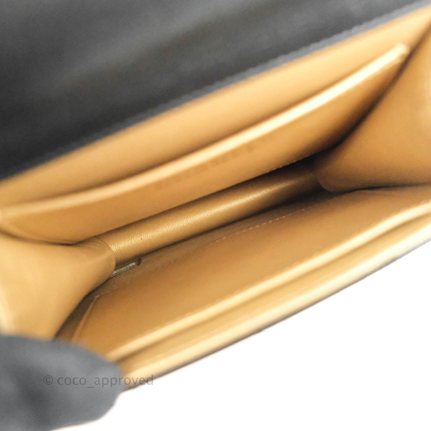 Chanel Quilted Chic Pearls Flap Black Goatskin Aged Gold Hardware