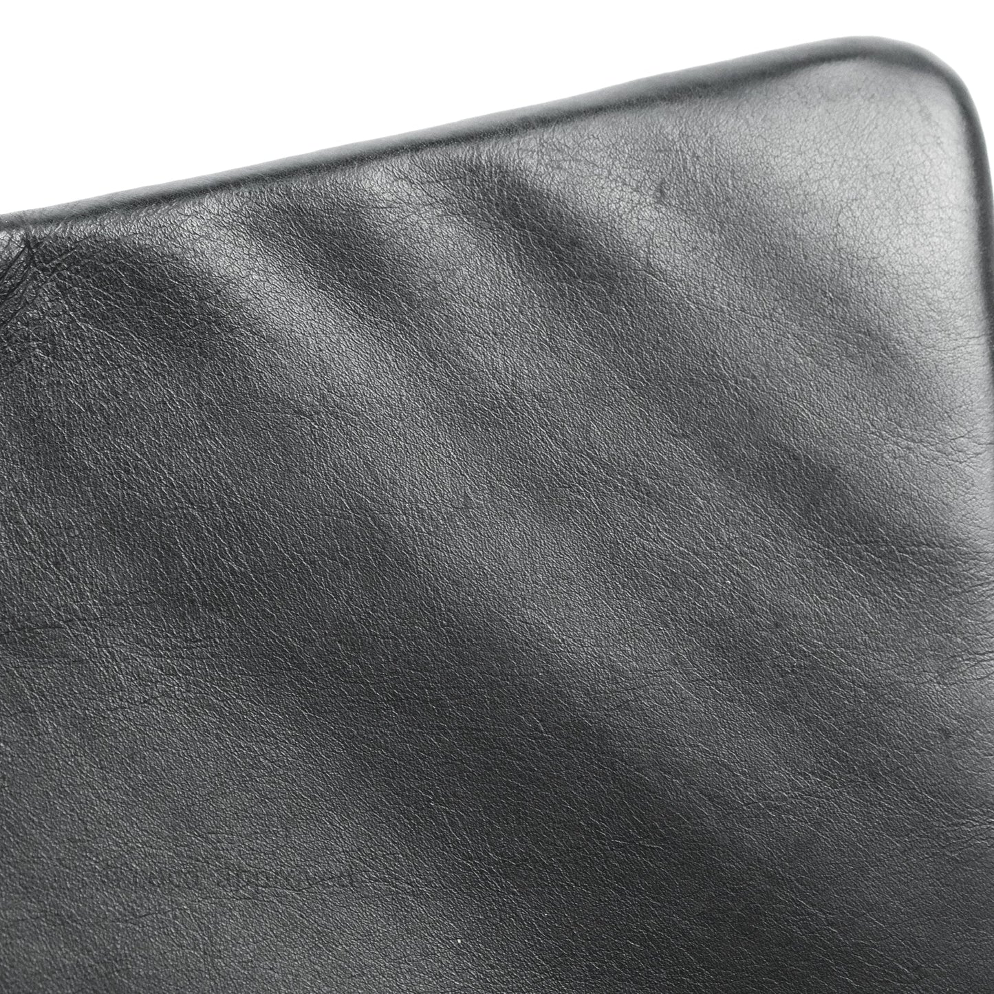 Chanel Single Flap Maxi Chevron Black Patent Silver Hardware