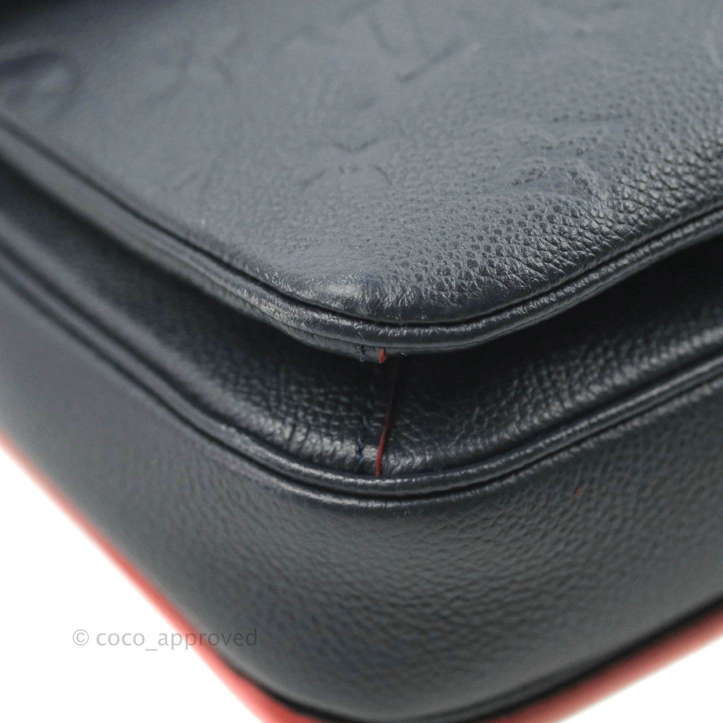Louis Vuitton Empreinte Pochette Metis Marine Rouge