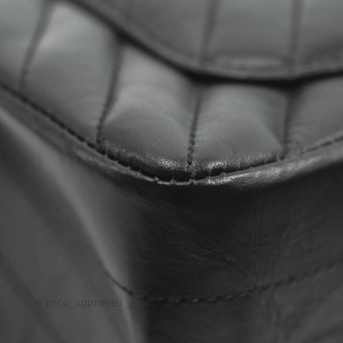 Chanel Mini Reissue 224 So Black Chevron Calfskin Black Hardware