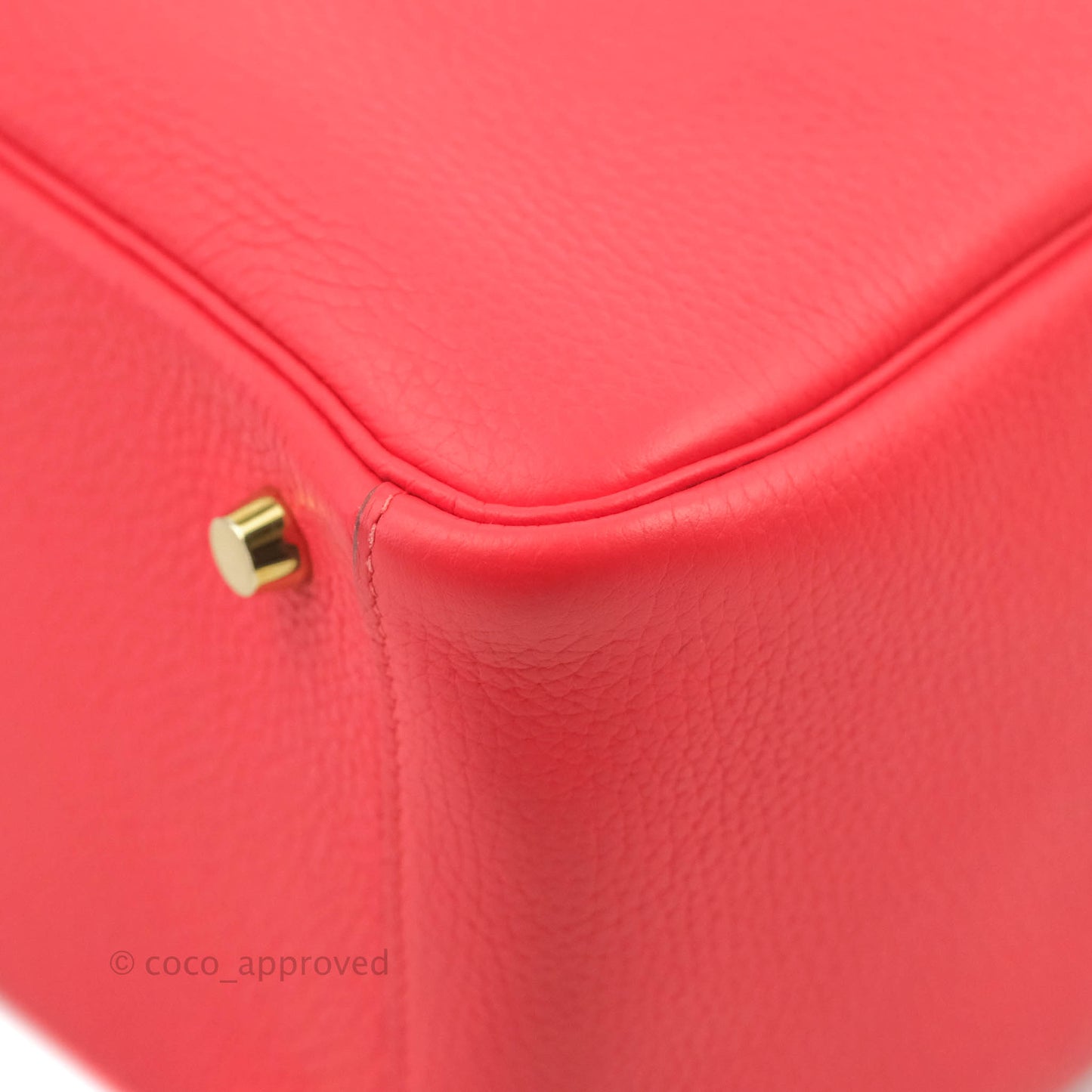 Hermès Lindy 26 Rouge de Coeur Clemence Gold Hardware
