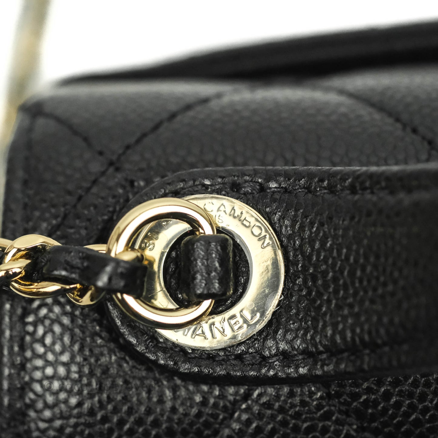 Chanel Small Business Affinity Flap Bag Black Caviar Gold Hardware