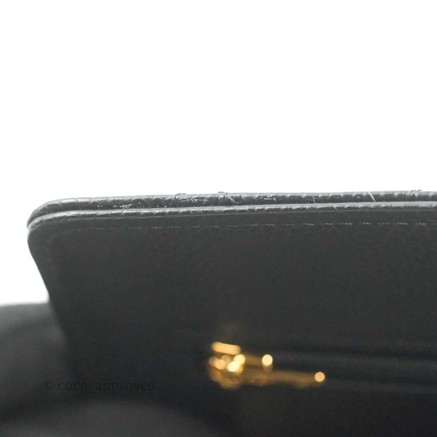Chanel Quilted WOC Black Caviar Gold Hardware