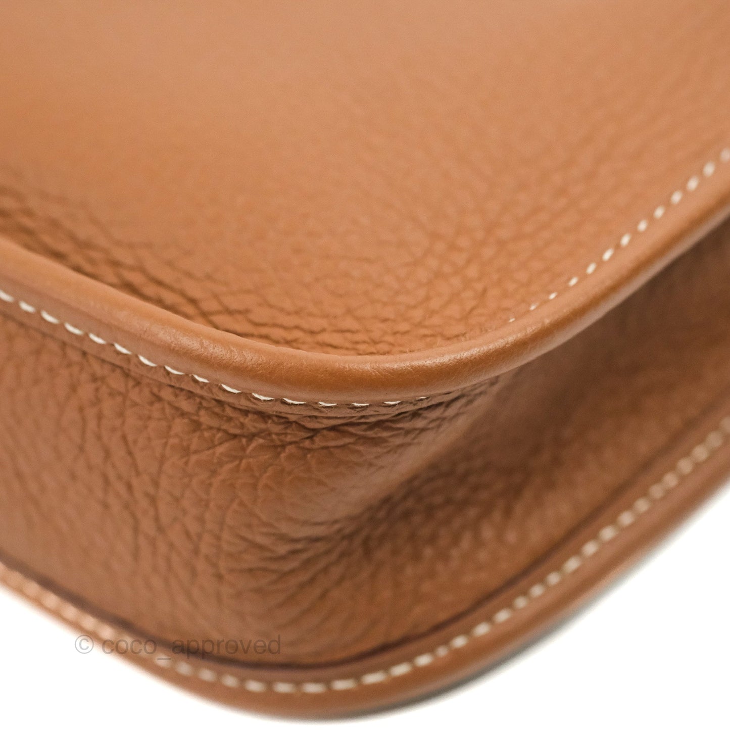 Hermès Mini Evelyne 16 Gold Clemence Palladium Hardware