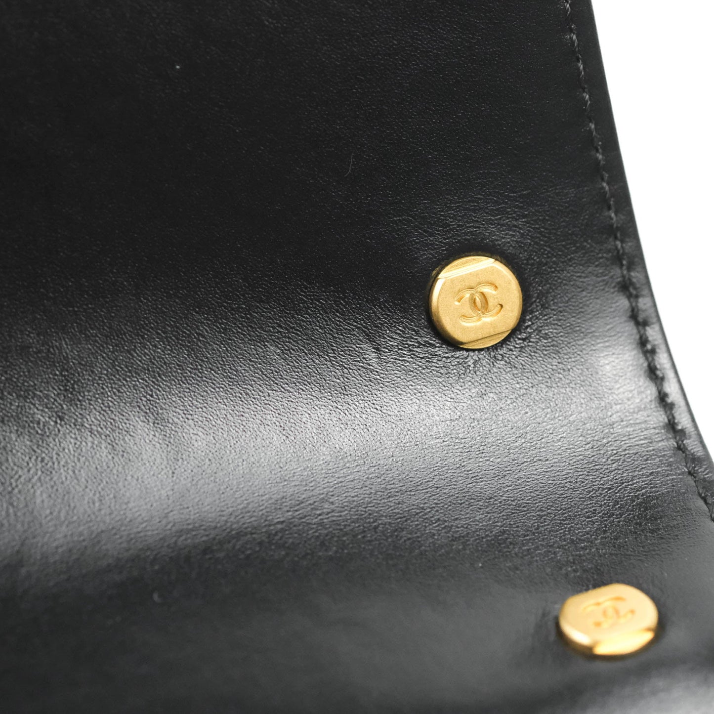 Chanel Mini Flap Bag Black Calfskin Aged Gold Hardware 21B
