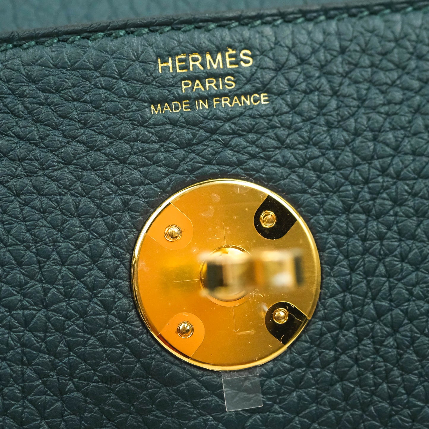 Hermès Lindy 26 Vert Cypress Clemence Gold Hardware