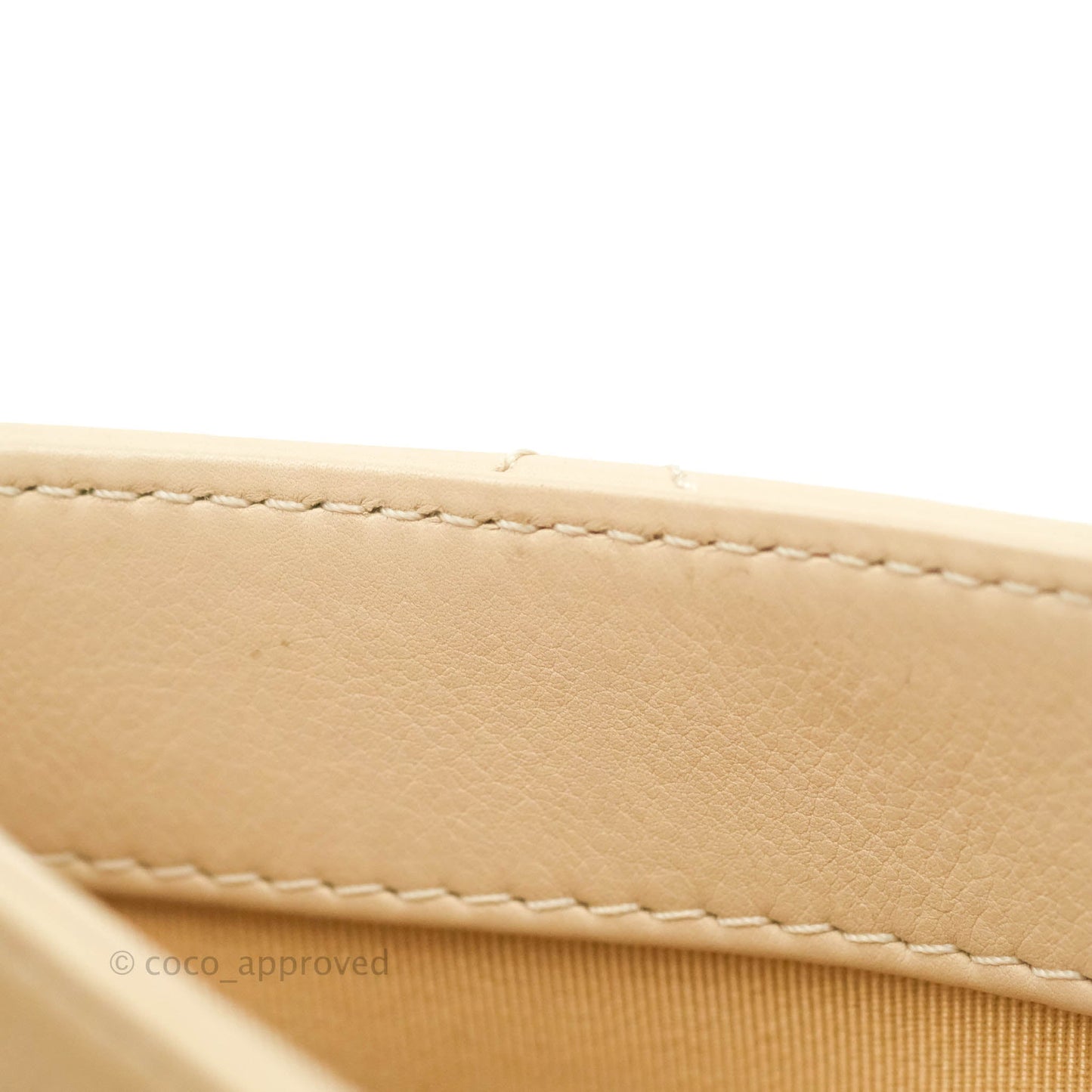 Chanel Small Gold Top Handle Bag Light Beige Lambskin Aged Gold Hardware