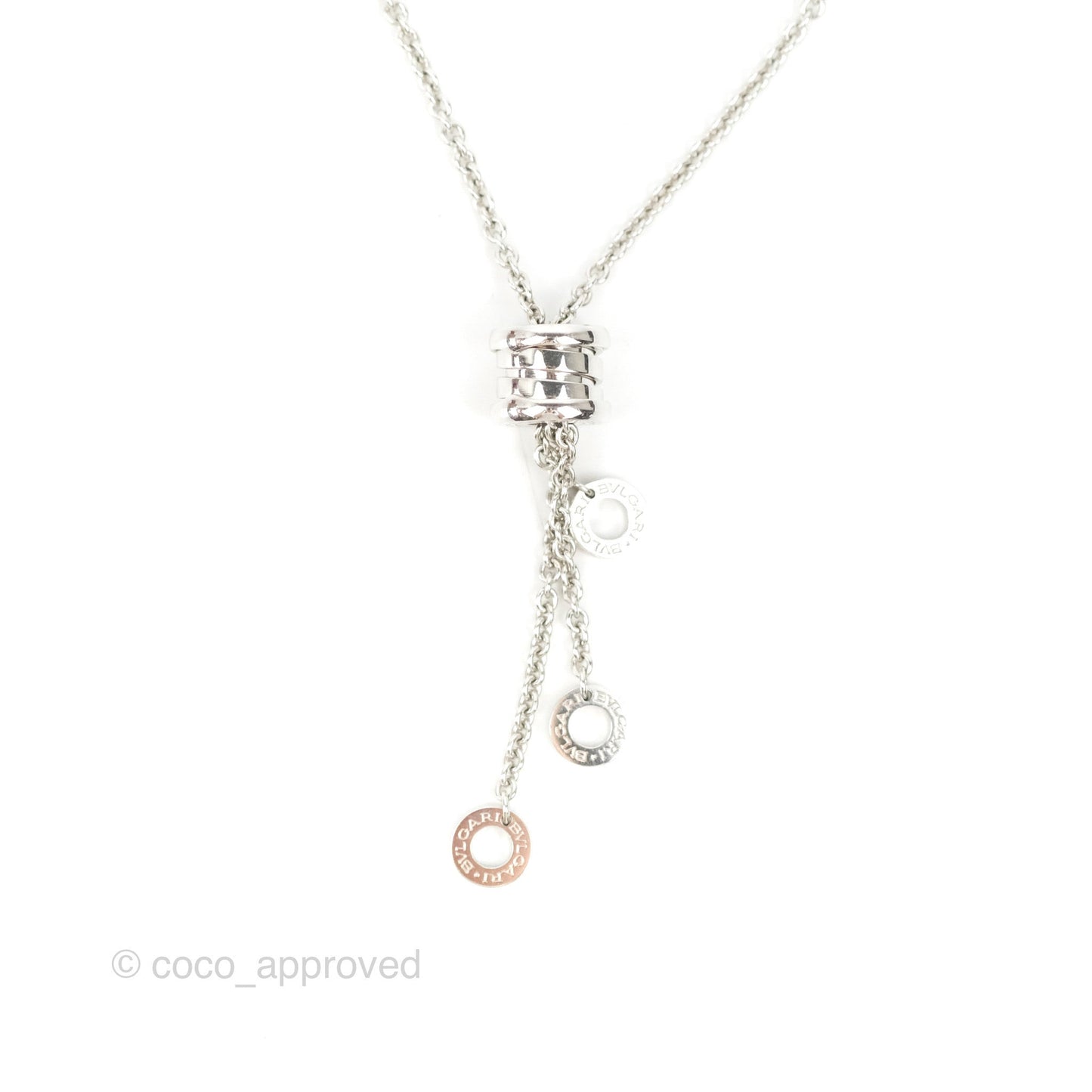 Bvlgari B.Zero1 Pendant Necklace White Gold