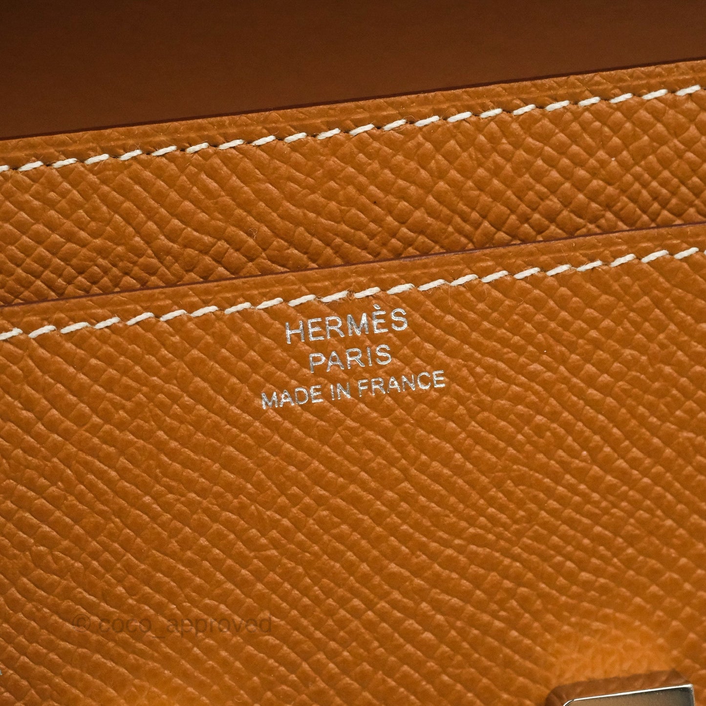 Hermès Constance Long To Go Wallet Gold Epsom Palladium Hardware