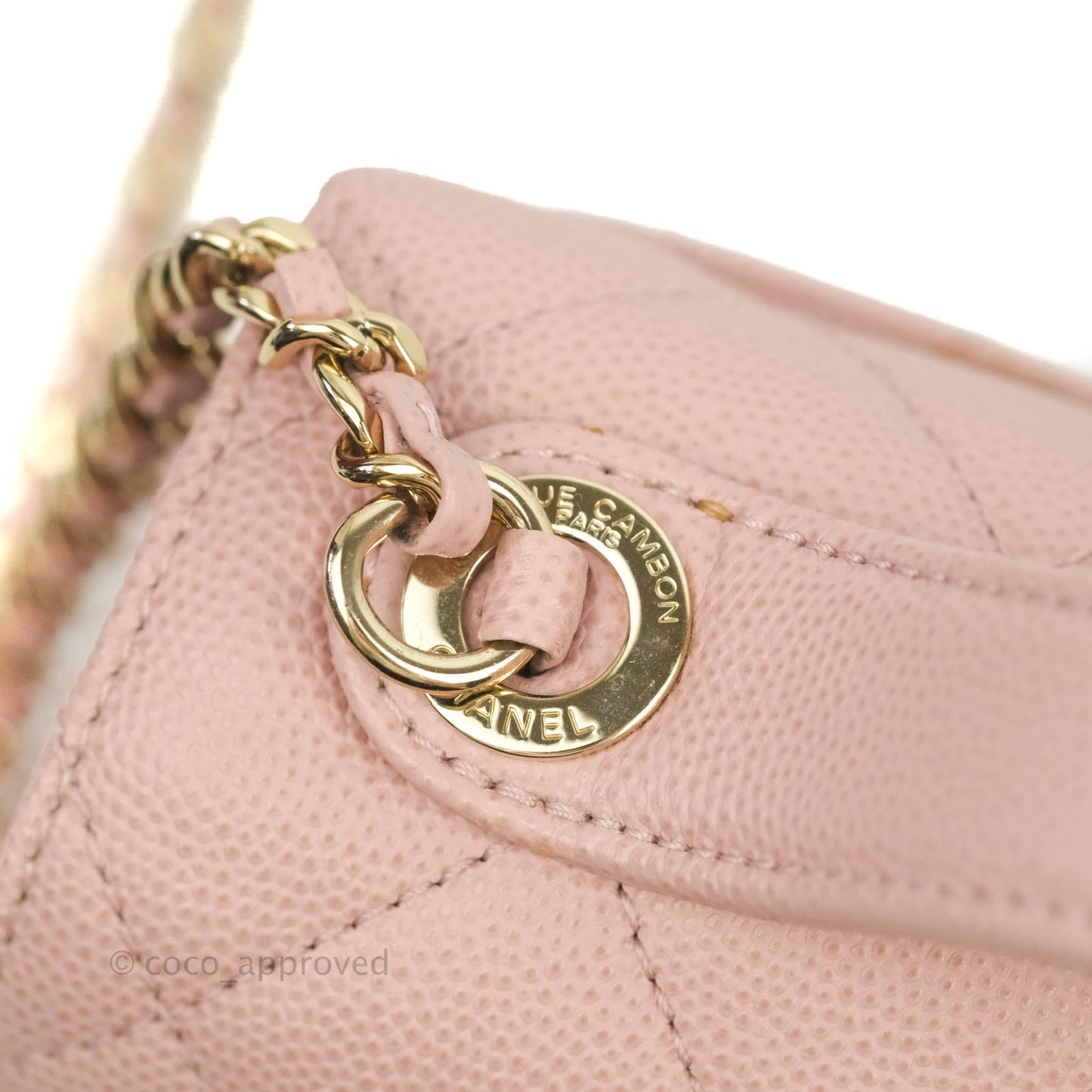 Chanel Quilted Small Business Affinity Flap Pink Caviar Gold Hardware