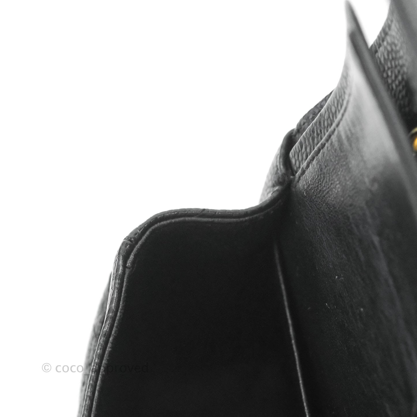 Chanel Small Classic Quilted Flap Black Caviar 24K Gold Hardware