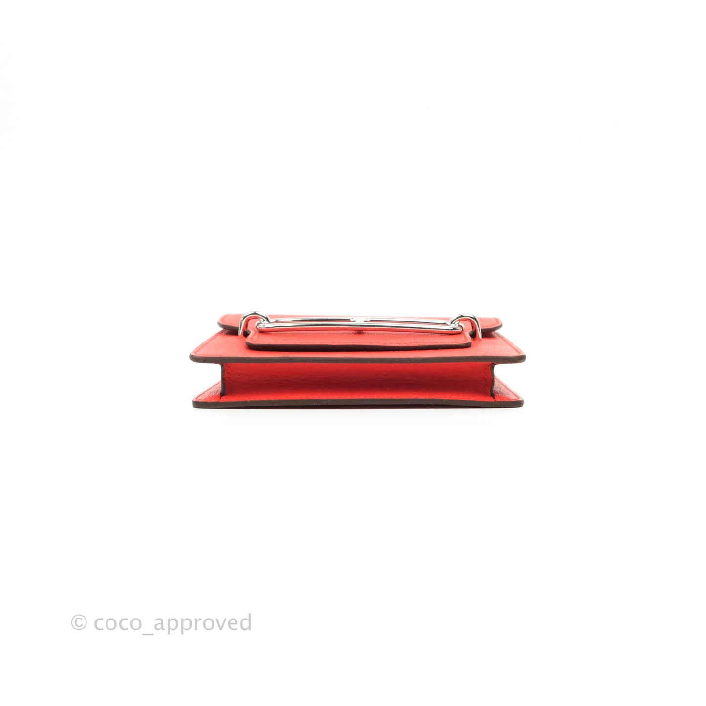 Hermès Roulis Slim Wallet Capucine Palladium Hardware