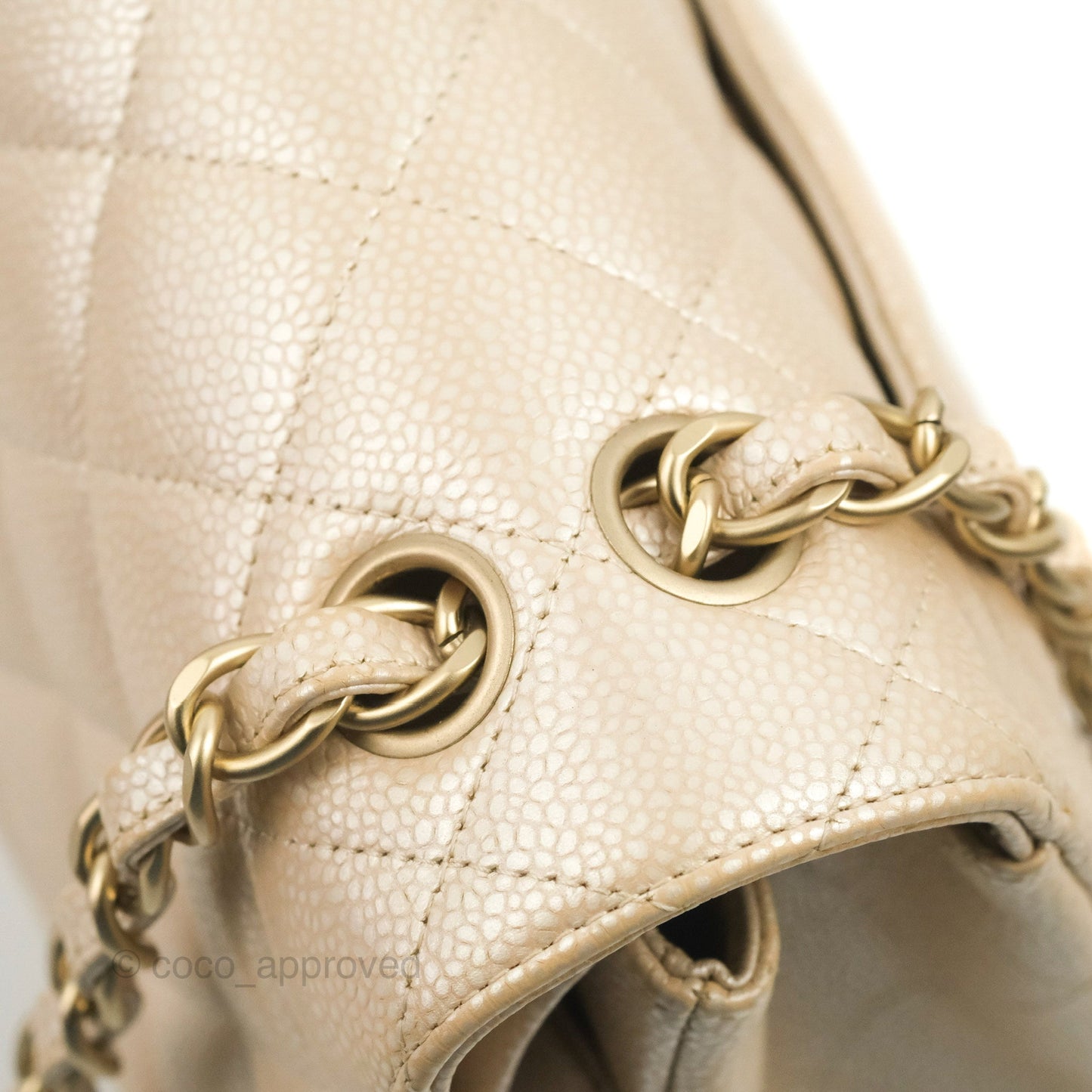 Chanel Jumbo Double Flap Iridescent Pearly Caviar Gold Hardware⁣⁣