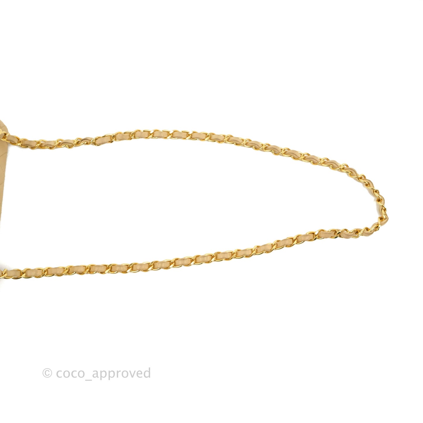 Chanel Vintage Mini Square Beige Lambskin 24K Gold Hardware