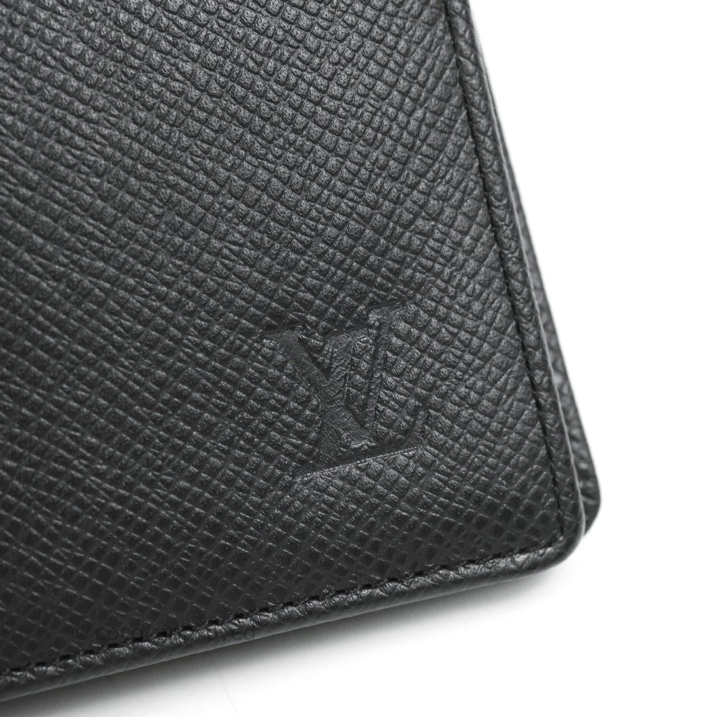 Louis Vuitton Porte Valeurs Long Wallet Black Taiga