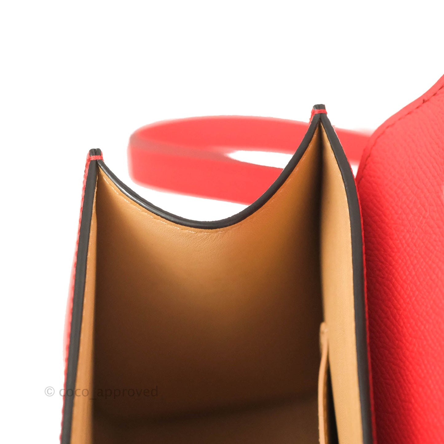 Moynat Gabrielle PM Bag Red Calfskin Silver Hardware