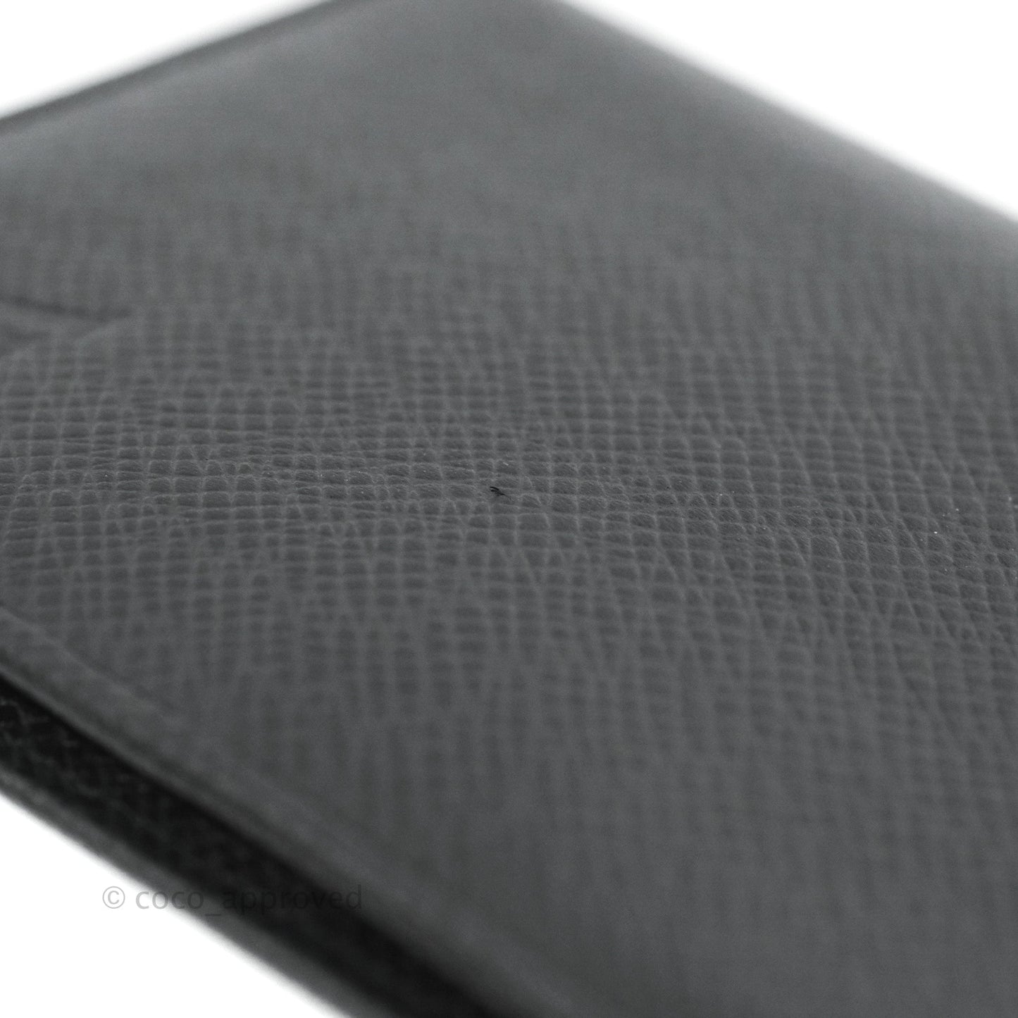 Louis Vuitton Porte Valeurs Long Wallet Black Taiga
