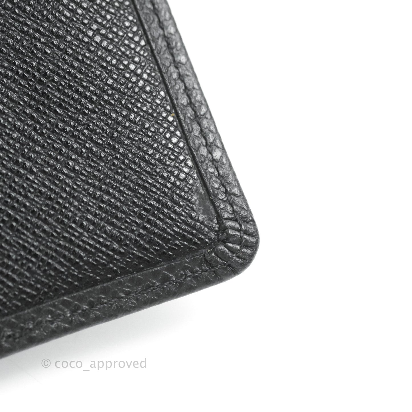 Louis Vuitton Porte Valeurs Long Wallet Black Taiga