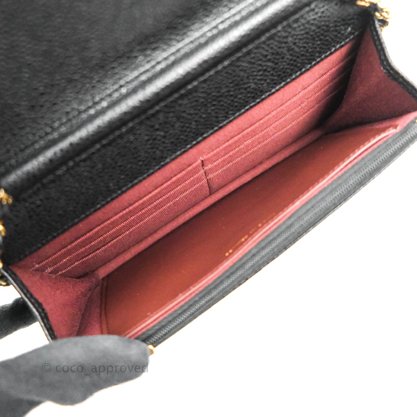 Chanel Quilted Classic WOC Black Caviar Gold Hardware