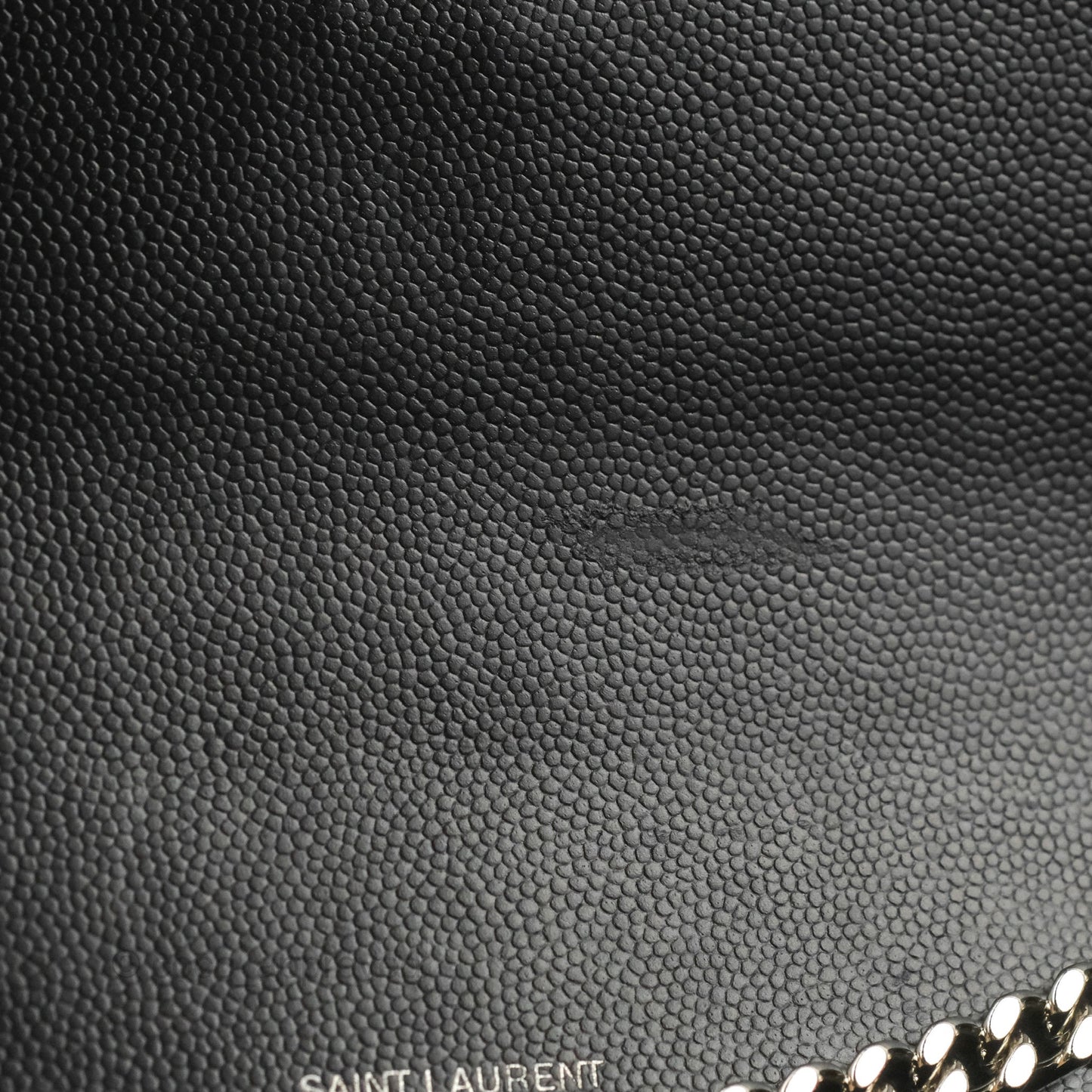 Saint Laurent Medium Classic Monogram Kate Black Grained Calfskin