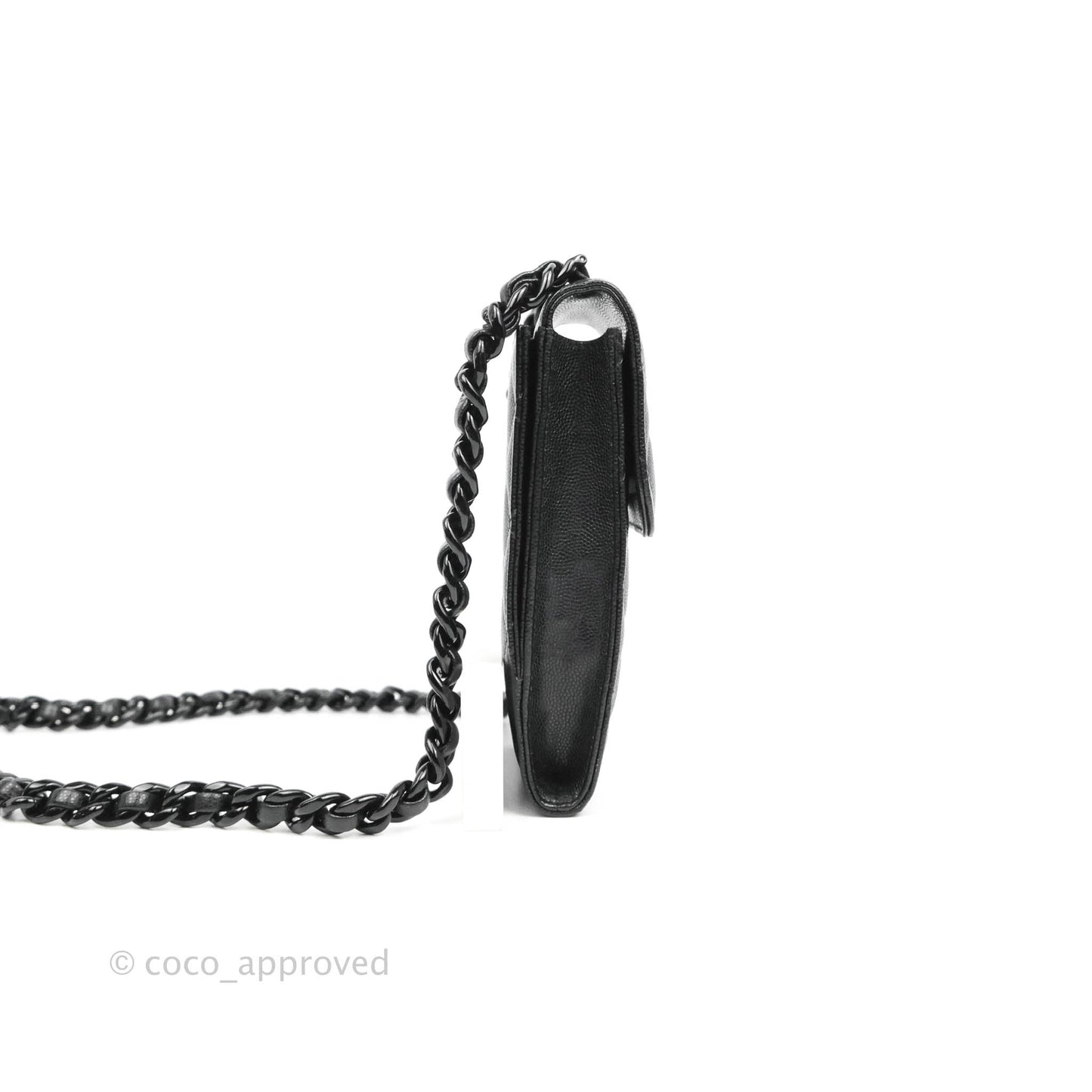 Chanel Quilted So Black Phone Holder Incognito Hardware