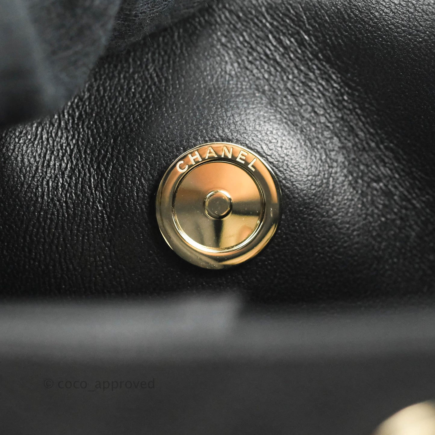 Chanel Mini Bucket Tote Black Caviar Gold Hardware 22S