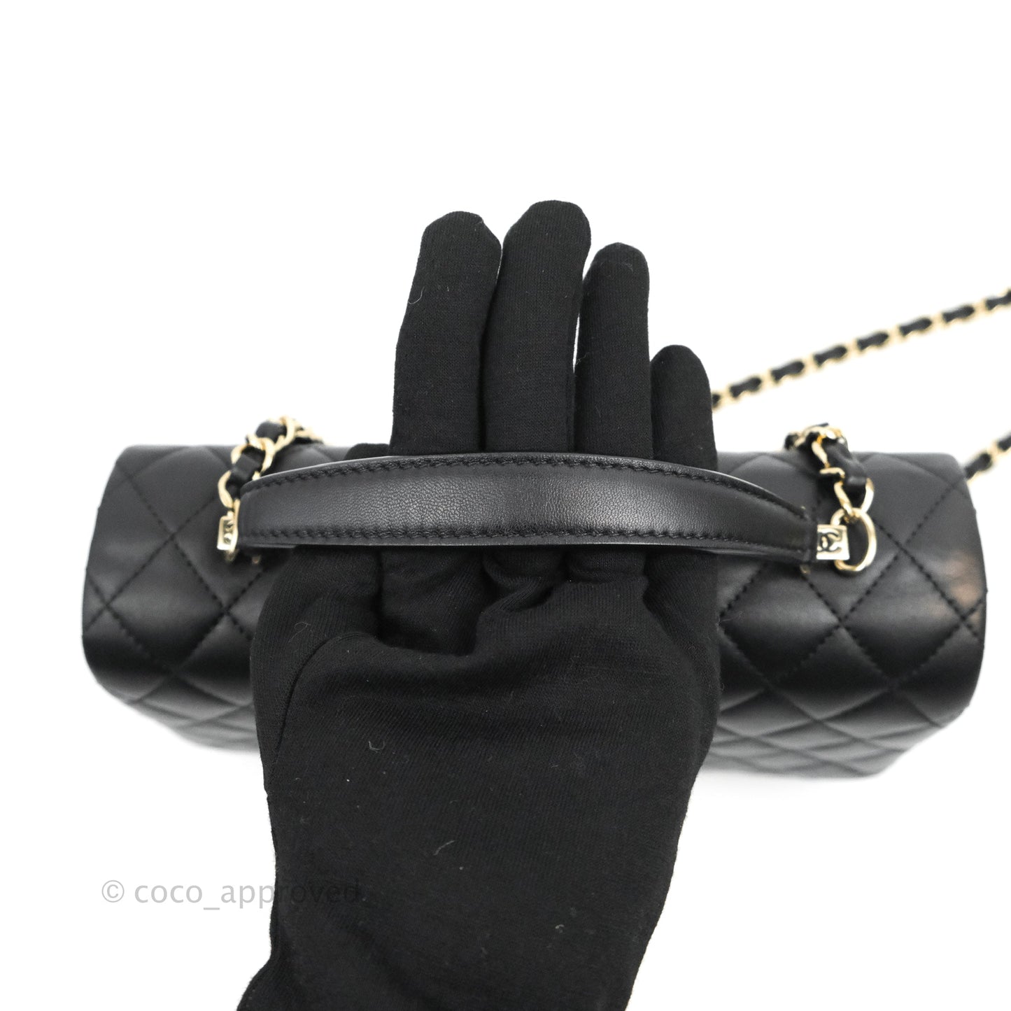 Chanel Quilted Small Citizen Chic Flap Black Lambskin Gold Hardware