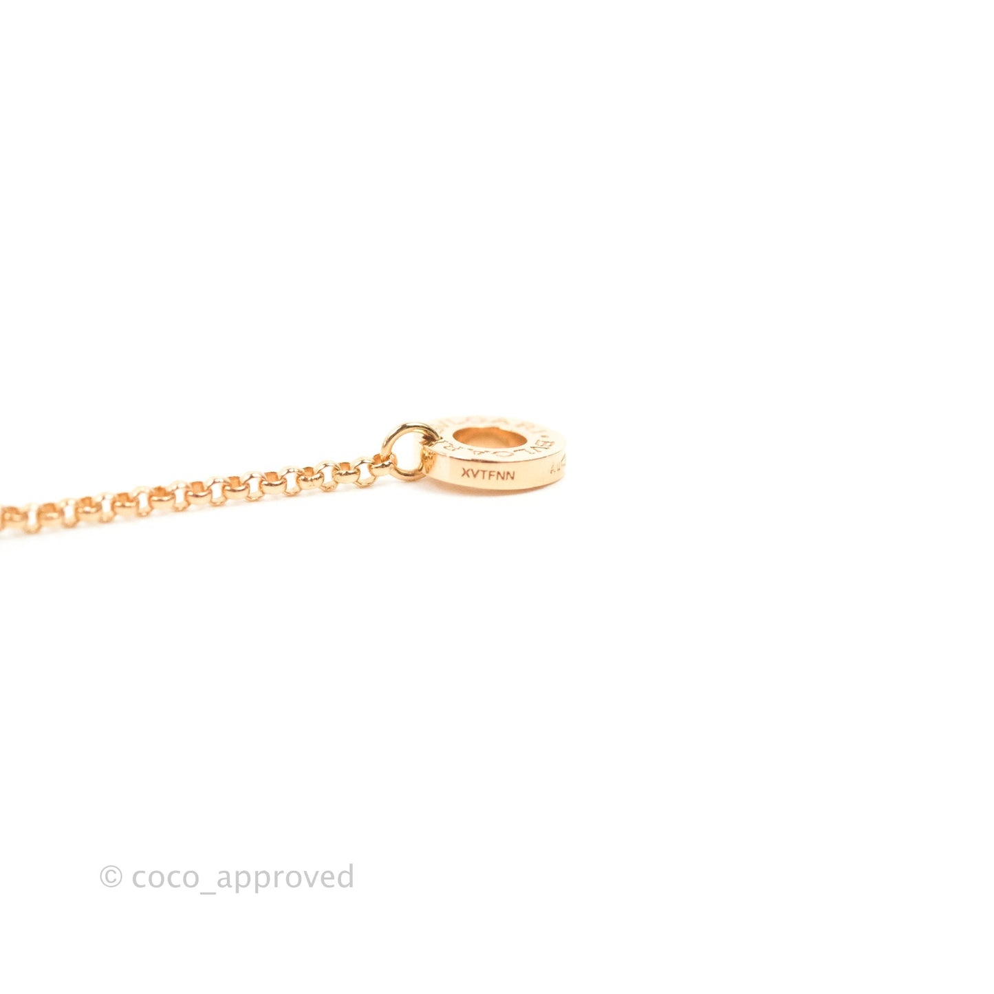 Bvlgari Mini Zero1 18K Rose Gold and Diamond Necklace