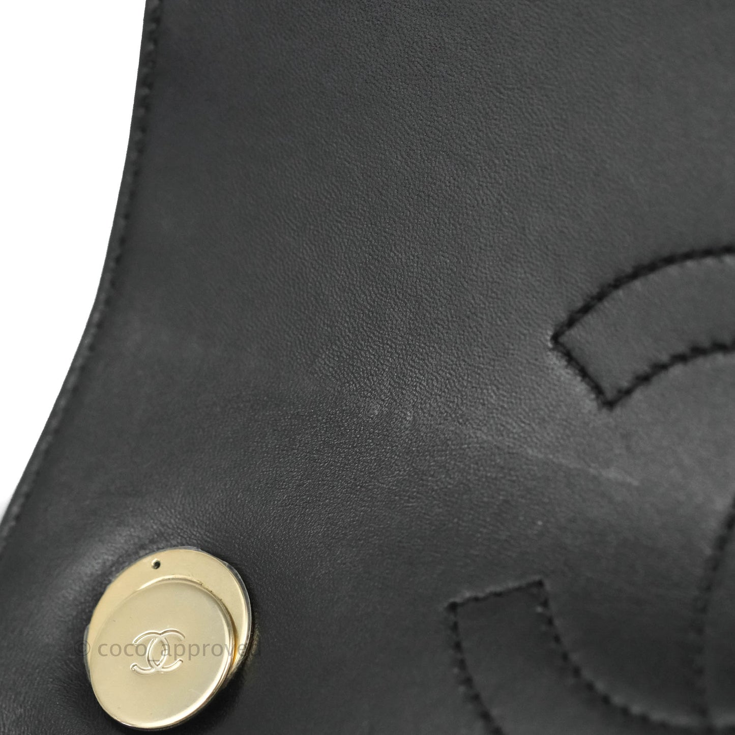 Chanel Small Trendy CC Black Lambskin Gold Hardware