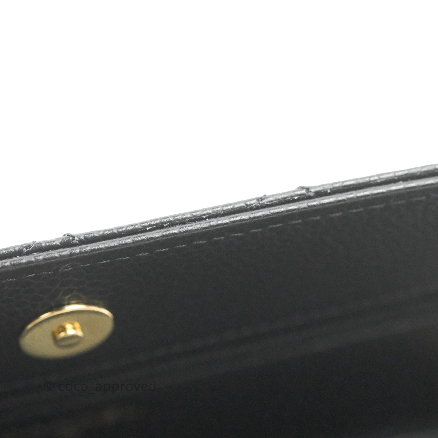 Chanel Quilted WOC Black Caviar Gold Hardware