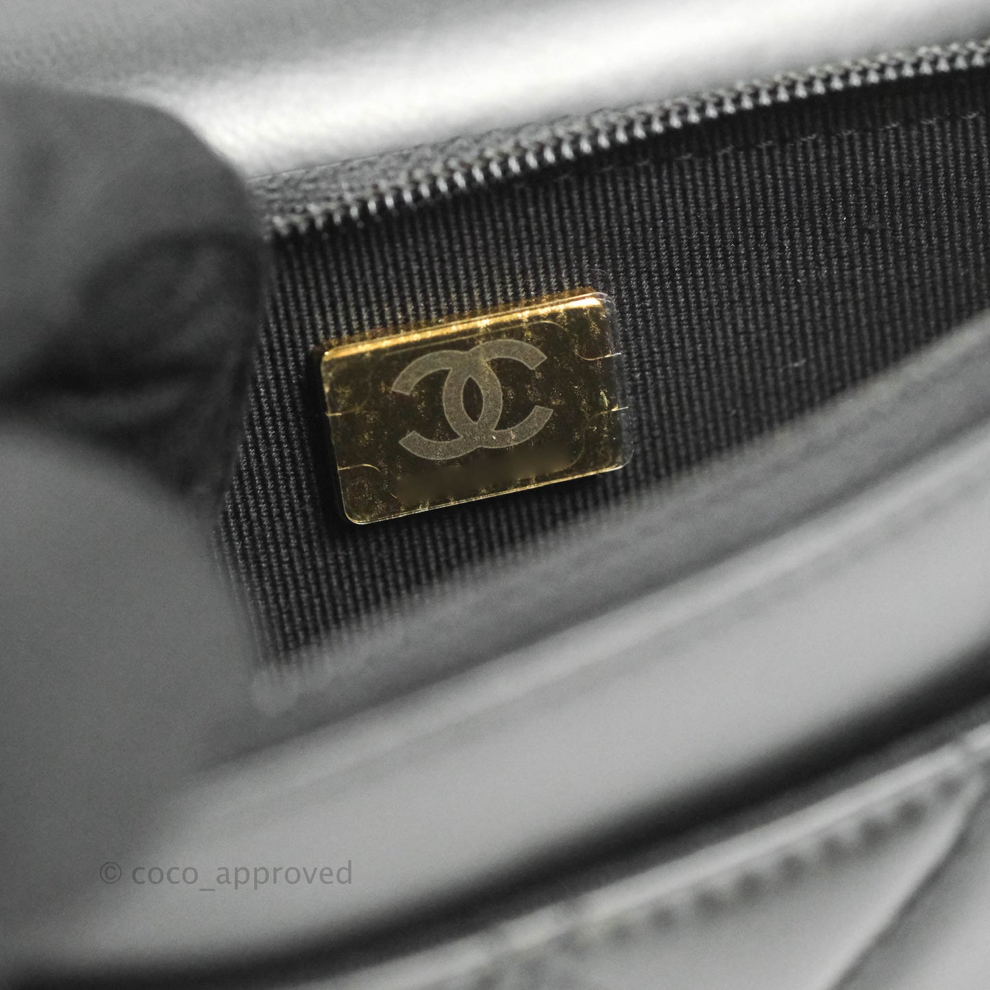 Chanel Quilted Wallet on Chain WOC Adjustable Chain Black Lambskin Aged Gold Hardware 22K