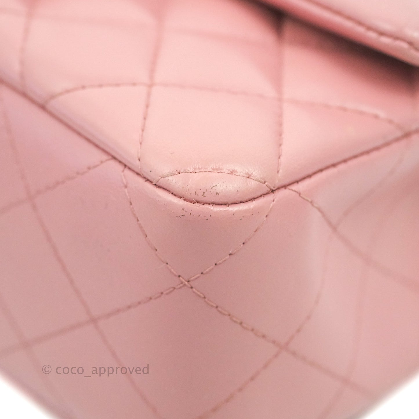 Chanel Quilted Mini Rectangular Flap Pink Lambskin Gold Hardware
