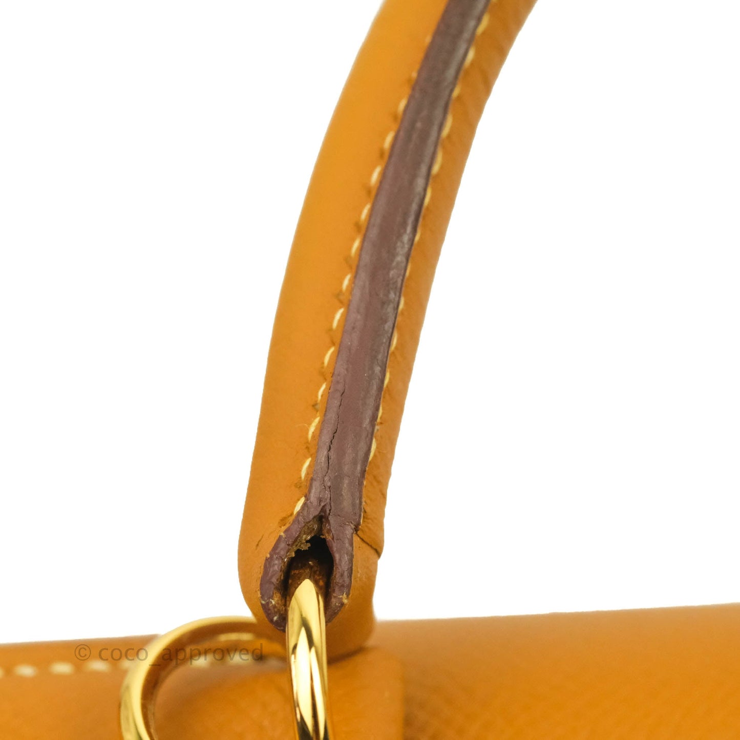 Hermès Vintage Kelly 28 Gold Epsom Gold Hardware