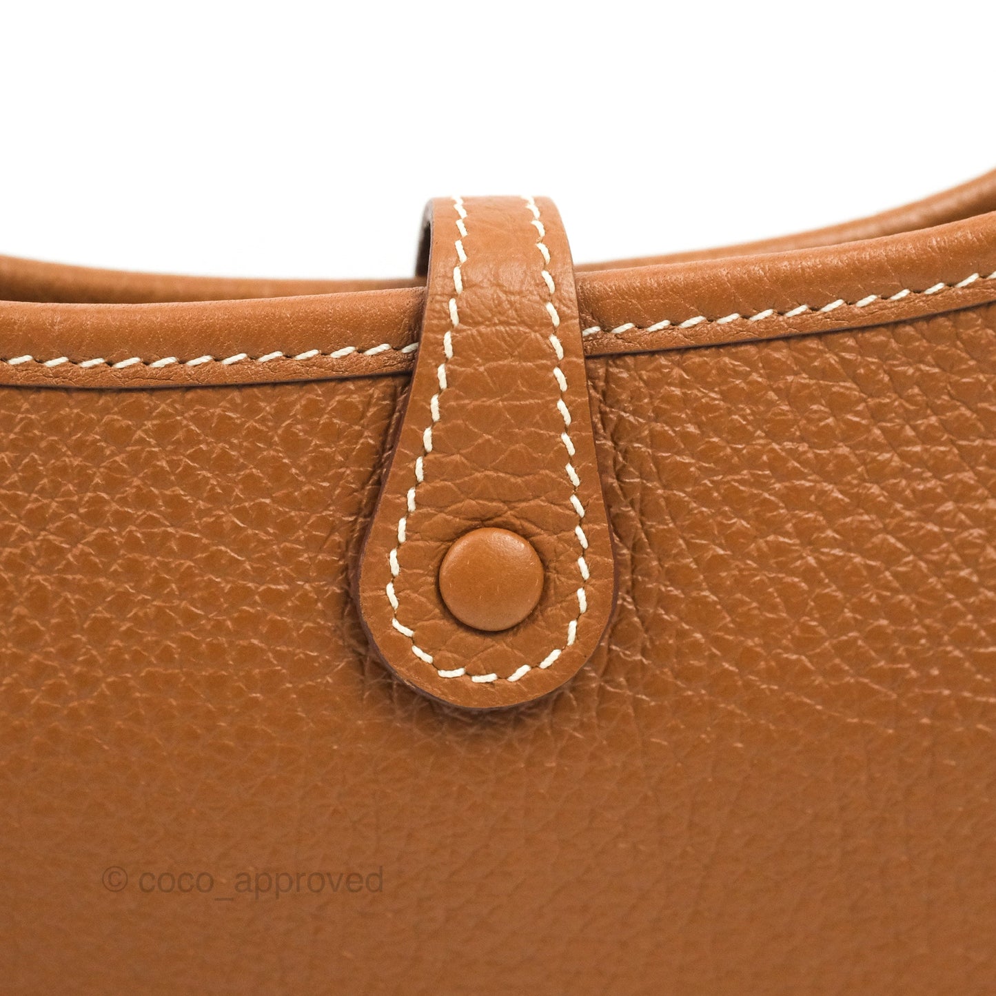 Hermès Mini Evelyne 16 Gold Clemence Palladium Hardware