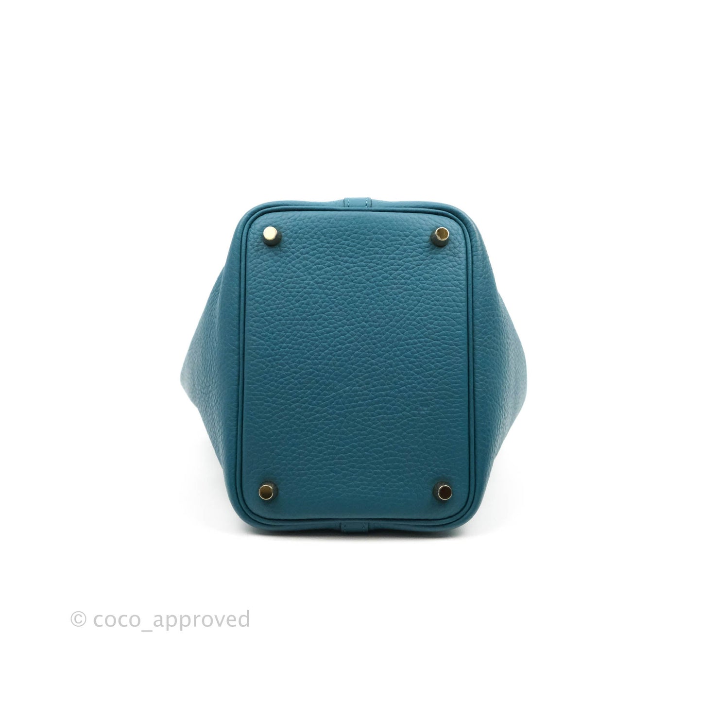 Hermès Clemence Picotin Lock 18 Vert Bosphore Gold Hardware