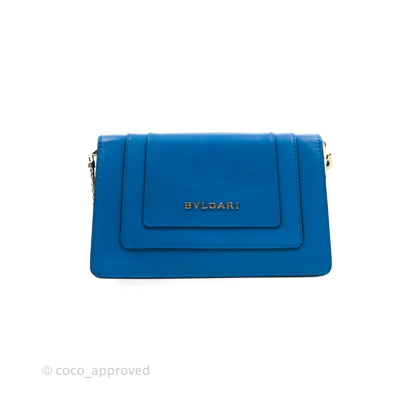 Bvlgari Serpenti Forever Mini Bag in Blue Gold Hardware