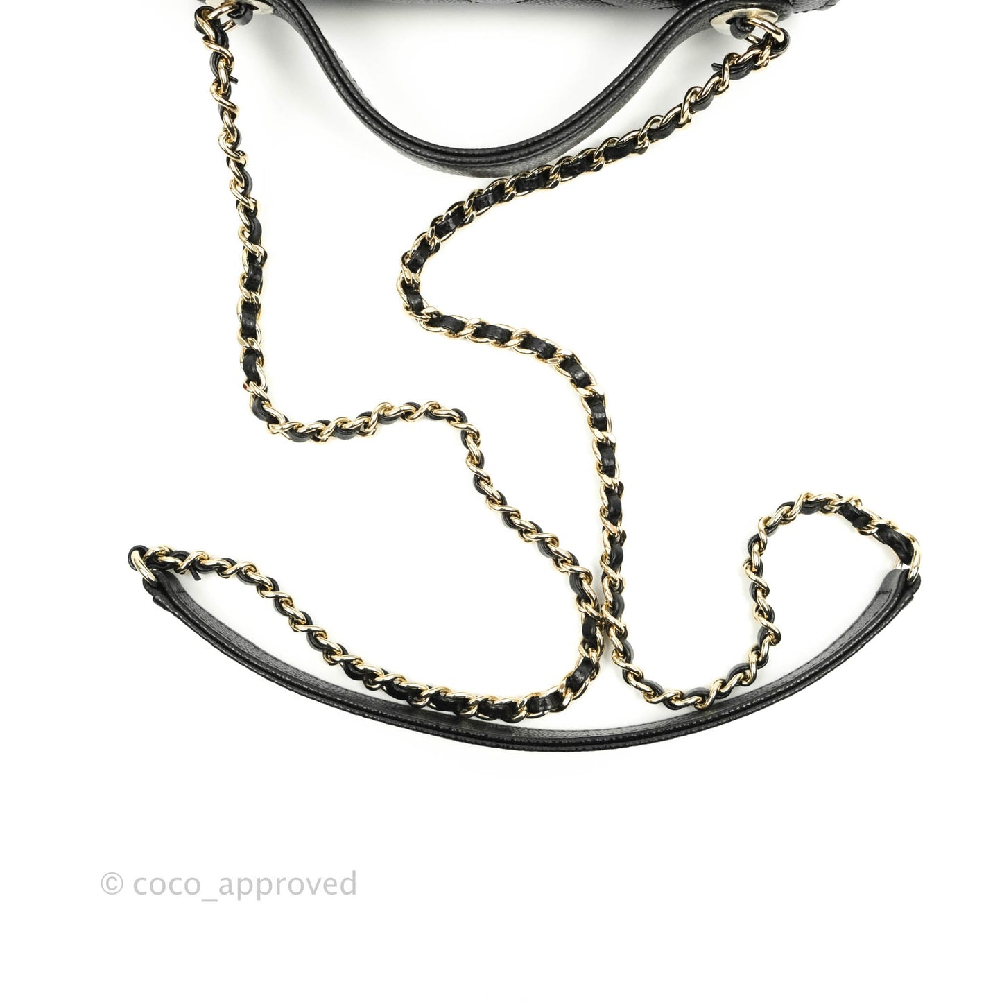 Chanel Small Business Affinity Flap Bag Black Caviar Gold Hardware