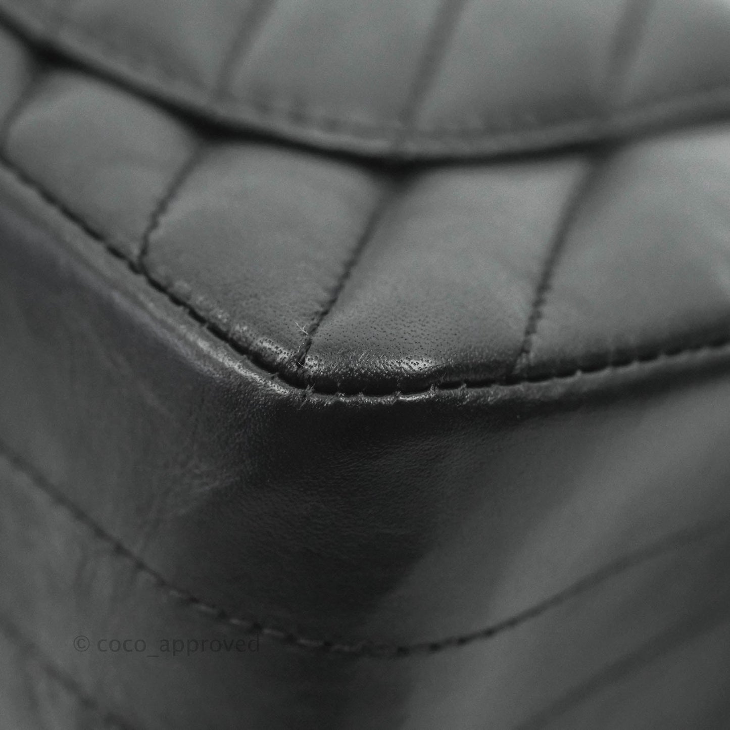 Chanel Mini Reissue 224 So Black Chevron Calfskin Black Hardware
