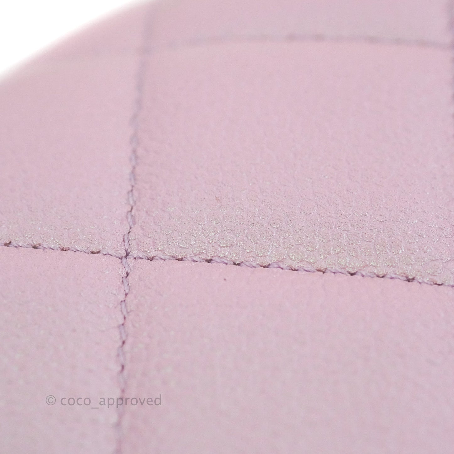 Chanel Quilted My Perfect Mini Iridescent Lilac Caviar Aged Gold Hardware 21K
