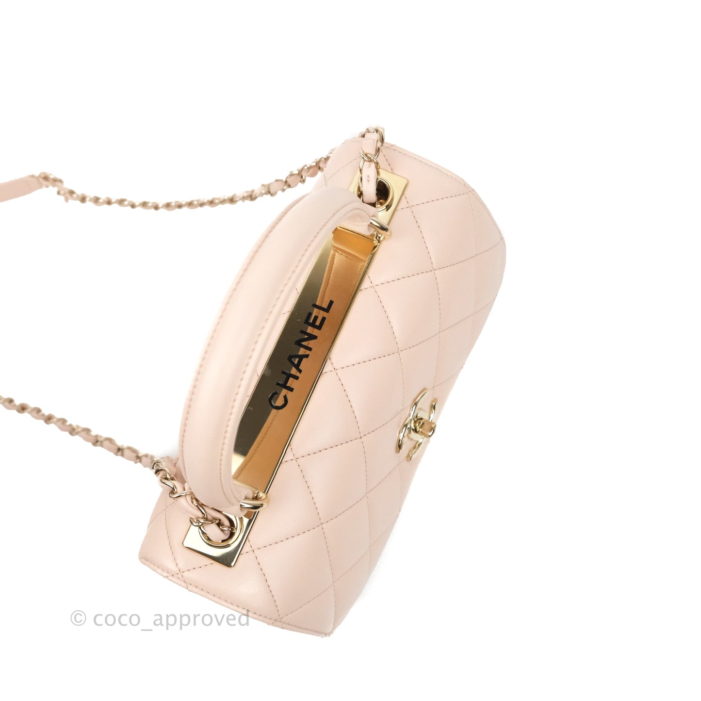 Chanel Small Trendy CC Light Pink Lambskin Gold Hardware