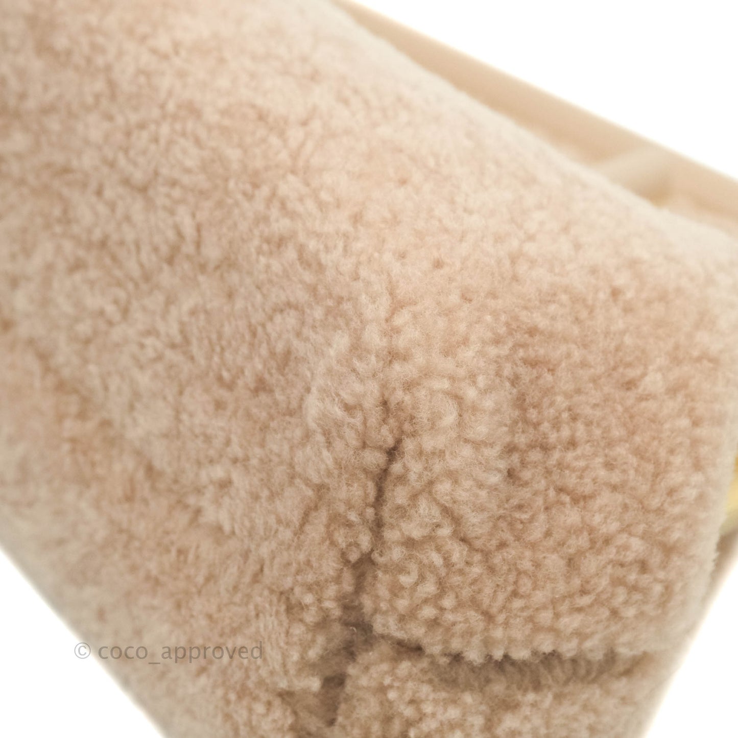 Fendi Small First Bag Pale Pink Merino Shearling Gold Hardware